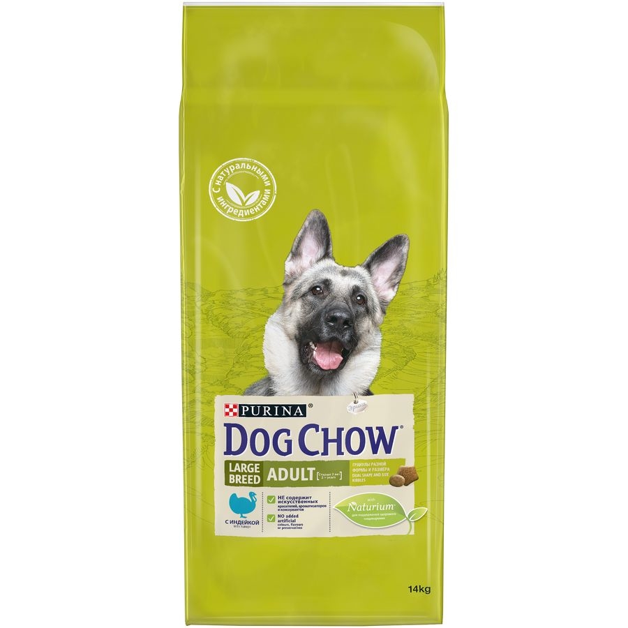 

Purina Dog Chow Adult Large Breed Turkey / Сухой корм Пурина Дог Чау для взрослых собак крупных пород с индейкой, Purina Dog Chow Adult Large Breed Turkey