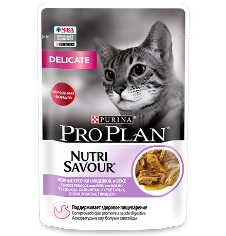 

Purina Pro Plan Cat NutriSavour Delicate Turkey / Паучи Пурина Про План для кошек с Чувствительным пищеварением Индейка в соусе (цена за упаковку), Purina Pro Plan Cat NutriSavour Delicate Turkey