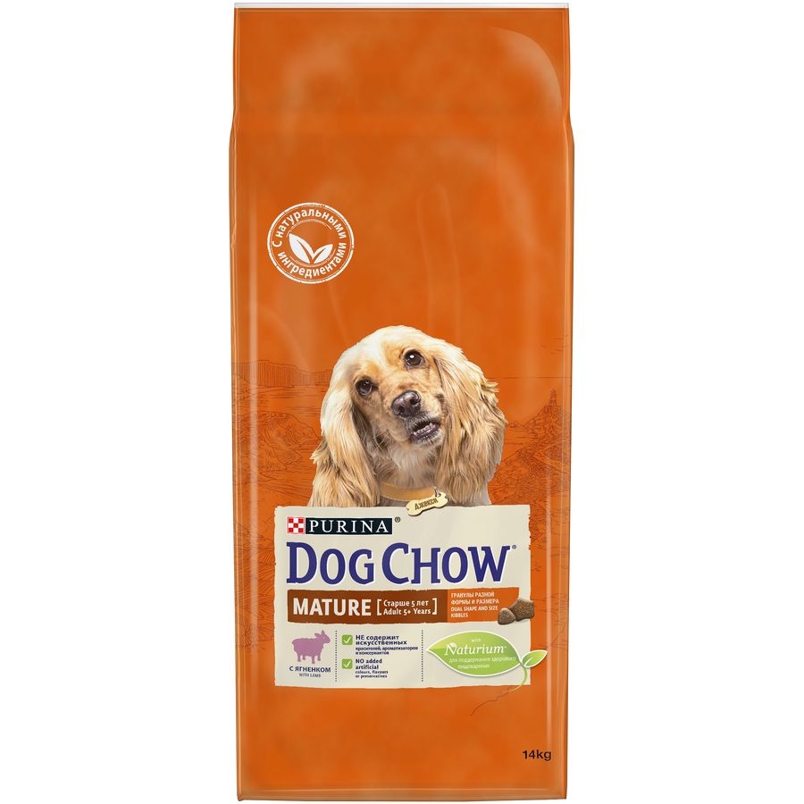 Purina Dog Chow Mature Adult 5+ Lamb / Сухой корм Пурина Дог Чау для пожилых собак с ягненком 