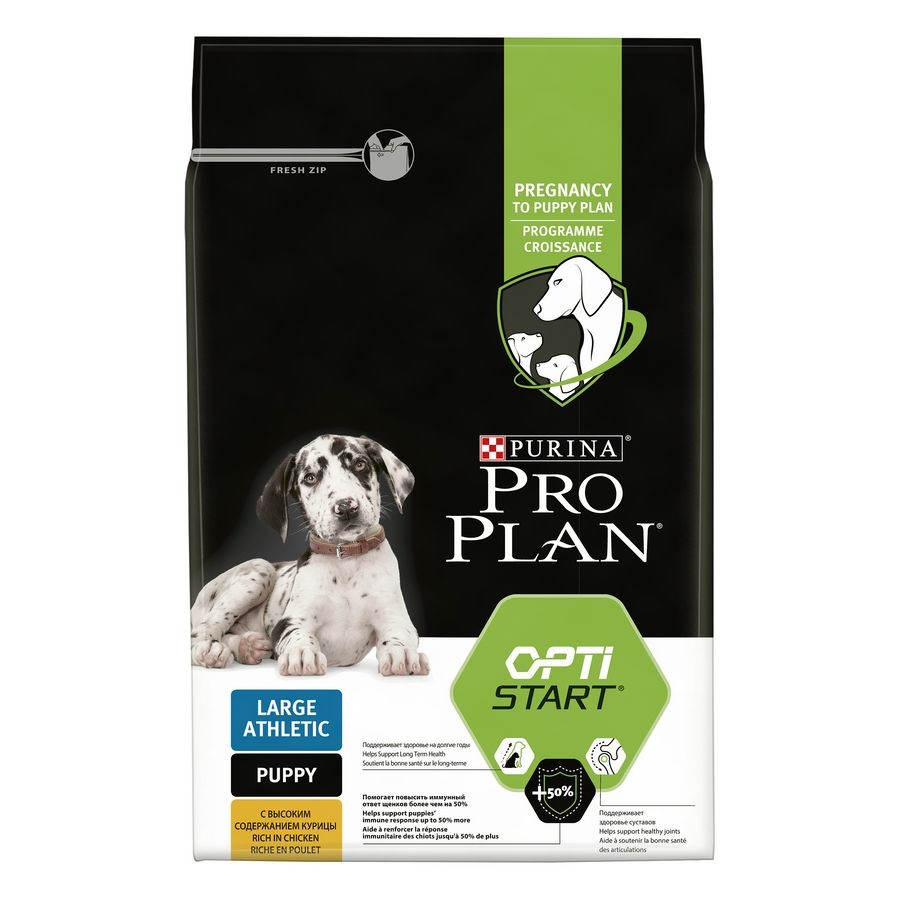 

PRO PLAN OPTI START / Сухой корм ПРО ПЛАН для щенков крупных пород с атлетическим телосложением с курицей, PRO PLAN OPTI START