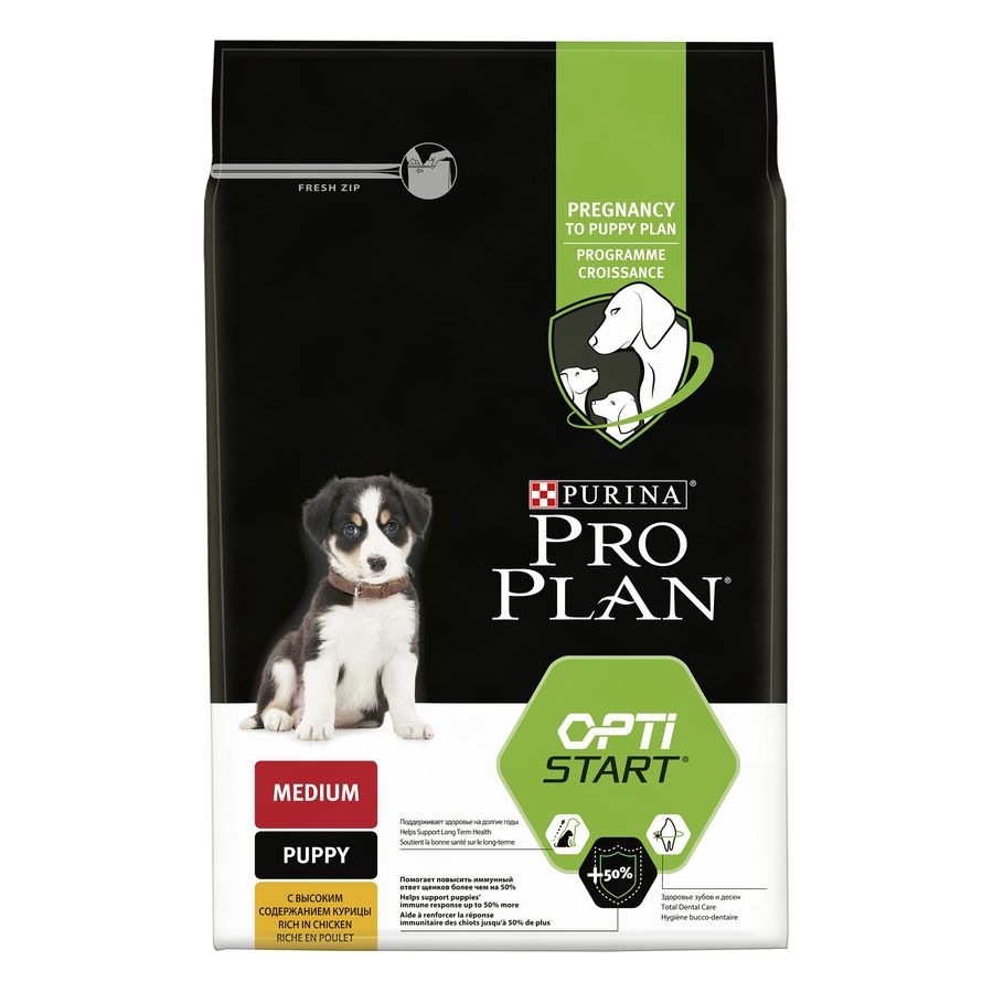 Purina Pro Plan Medium Puppy / Сухой корм Пурина Про План для щенков средних пород с курицей 
