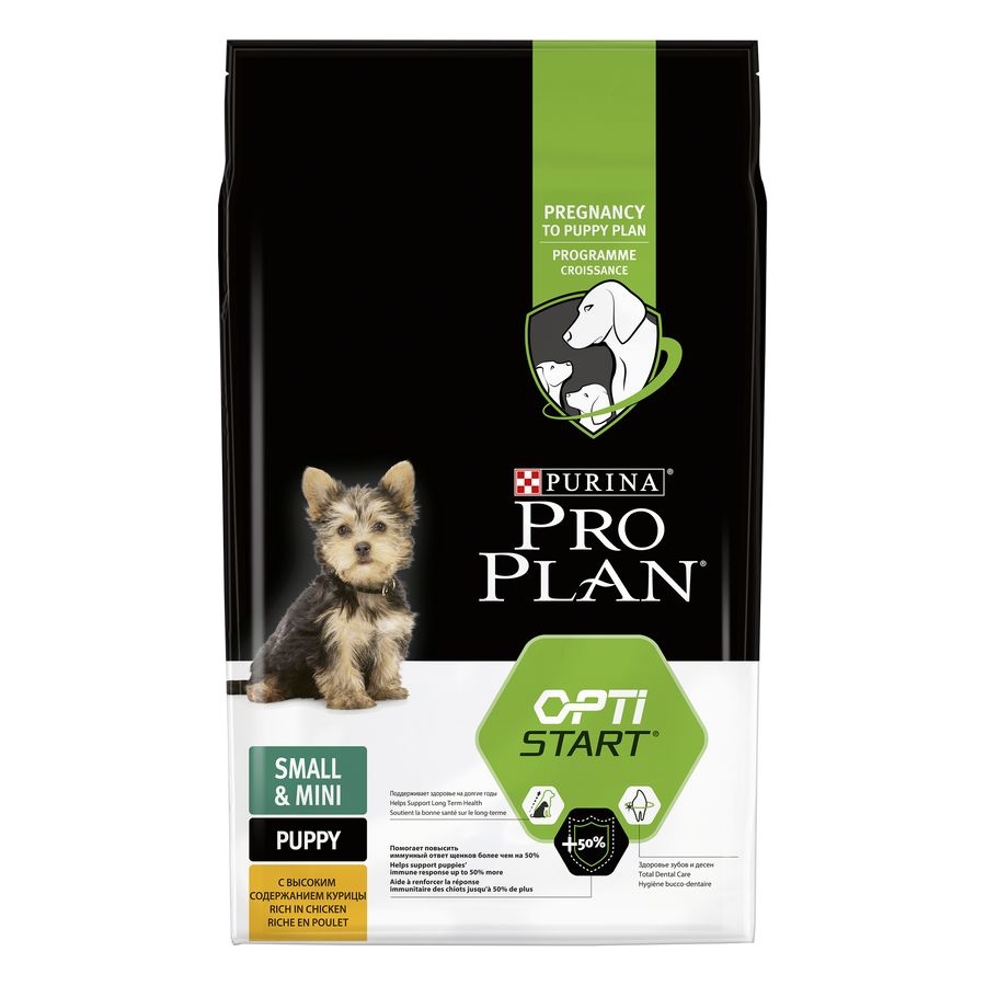 Купить Purina Pro Plan Small & Mini Puppy / Сухой корм Пурина Про План для щенков мелких пород с курицей за 2936.00 ₽