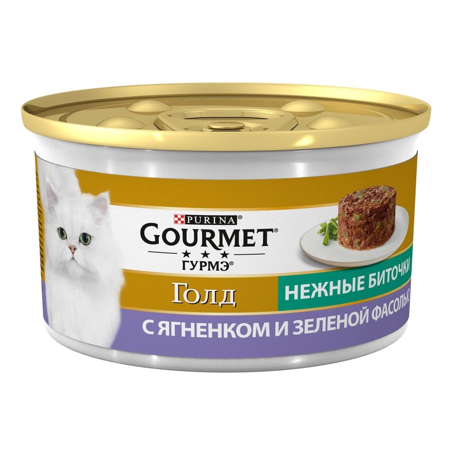 

Gourmet Gold / Консервы Пурина Гурмэ Голд Нежные биточки для взрослых кошек с ягненком (цена за упаковку), Gourmet Gold