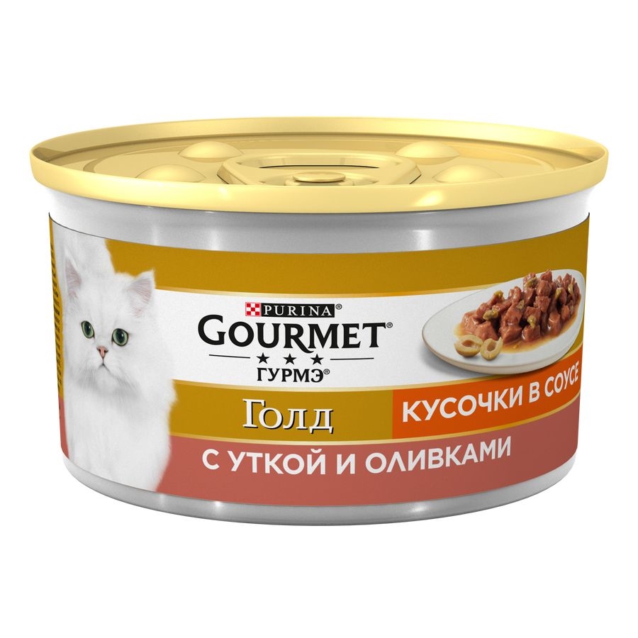 

Gourmet Gold / Консервы Пурина Гурмэ Голд Кусочки в соусе для взрослых кошек с уткой (цена за упаковку), Gourmet Gold