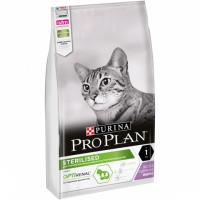 PRO PLAN STERILISED Сухой корм Пурина Про План для взрослых кошек для поддержания здоровья почек после стерилизации с индейкой 6390₽