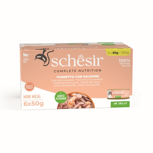 Schesir Влажный корм Консервы Шезир для кошек Тунец лосось цена за упаковку 750₽
