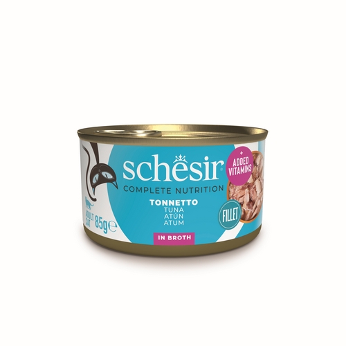 Schesir Влажный корм Консервы Шезир для кошек Тунец в собственном соку цена за упаковку 2020₽