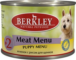 

Berkley №2 Puppy Meat Menu / Консервы Беркли для Щенков Ягненок с рисом (цена за упаковку), Berkley №2 Puppy Meat Menu