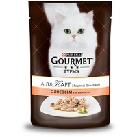 

Gourmet A la Carte a la Florentine / Паучи Пурина Гурмэ А-ля Карт для взрослых кошек с лососем (цена за упаковку), Gourmet A la Carte a la Florentine
