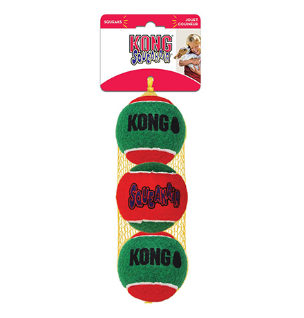

Kong Holiday / Игрушка Конг для собак Теннисный мячик 3шт Средние 6см, Kong Holiday