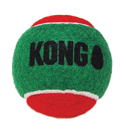 Kong Holiday SqueakAir® / Игрушка Конг для собак 3 мяча (1 мяч - 6см)