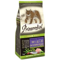 Primordial Sterilised Grain Free Holistic / Сухой корм Примордиал Беззерновой для Стерилизованных кошек Индейка Сельдь