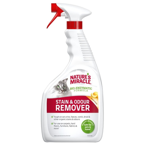 8in1 Natures Miracle Stain Odor Remover 8в1 Уничтожитель пятен и запахов для кошек Универсальный с ароматом дыни 1400₽