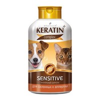 Купить Rolf Club Keratin+ Sensitive / Питательный шампунь Рольф Клуб Кератин+ для собак и кошек склонных к Аллергии за 460.00 ₽