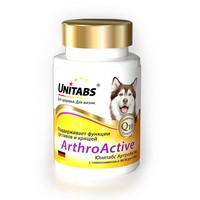 Unitabs ArthroActive c Q10 / Витаминно-минеральный комплекс Юнитабс для собак при болезнях Суставов 