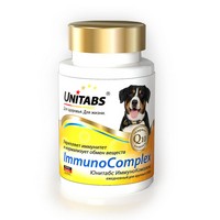 Unitabs ImmunoComplex с Q10 / Витаминно-минеральный комплекс Юнитабс для Крупных собак 