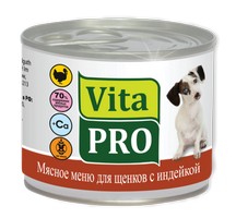 

Vita Pro / Консервы Вита Про для Щенков до 1 года Индейка (цена за упаковку), Vita Pro