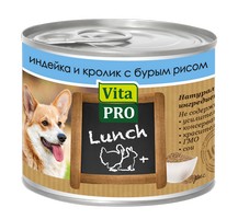 

Vita Pro Lunch / Консервы Вита Про для собак Индейка Кролик Рис (цена за упаковку), Vita Pro Lunch