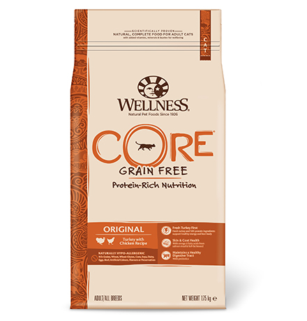 Wellness Core Adult Cat Original Grain free Turkey Chicken / Сухой Беззерновой корм Велнес Кор для взрослых кошек Индейка с Курицей 