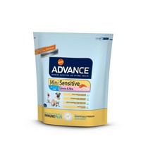 Advance Mini Sensitive / Сухой корм Адванс для собак Мелких пород с Чувствительным пищеварением Лосось рис