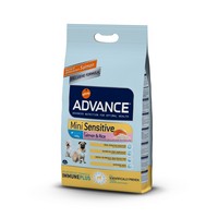 Advance Mini Sensitive / Сухой корм Адванс для собак Мелких пород с Чувствительным пищеварением Лосось рис