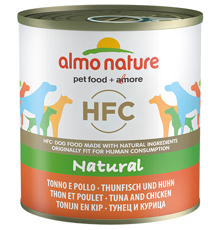 Almo Nature Classic HFC Tuna & Chicken / Консервы Алмо Натюр для собак с Тунцом и Курицей (цена за упаковку) 