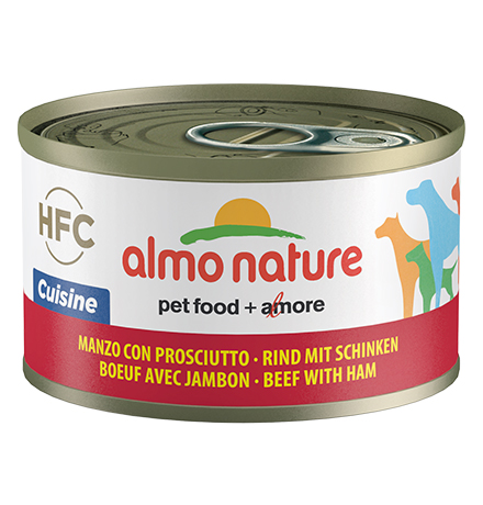 Almo Nature Classic HFC Beef & Ham / Консервы Алмо Натюр для собак с Говядиной и Ветчиной (цена за упаковку) 