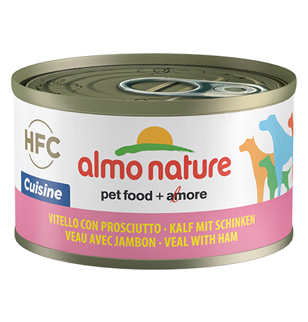 Almo Nature Classic HFC Veal & Ham / Консервы Алмо Натюр для собак с Телятиной и Ветчиной (цена за упаковку) 