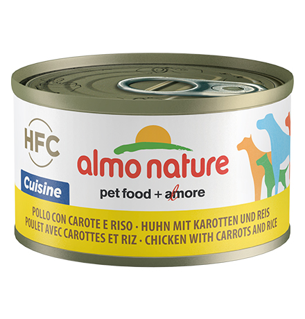 Almo Nature HFC Home Made Chicken with Carrots and Rice / Консервы Алмо Натюр для собак Курица с морковью и рисом по-домашнему (цена за упаковку) 
