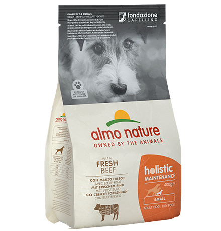 Almo Nature Holistic Small Beef and Rice / Сухой корм Алмо Натюр Холистик для взрослых собак Малых пород с Говядиной 