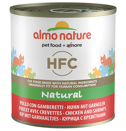 Almo Nature Classic HFC Adult Chicken & Shrimps / Консервы Алмо Натюр для кошек с Курицей и Креветками (цена за упаковку)
