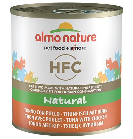 Almo Nature Classic HFC Adult Chicken & Tuna / Консервы Алмо Натюр для кошек с Курицей и Тунцом (цена за упаковку)