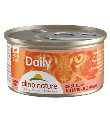 

Almo Nature Daily Menu Mousse Salmon / Консервы Алмо Натюр для кошек Нежный мусс Меню с Лососем (цена за упаковку), Almo Nature Daily Menu Mousse Salmon