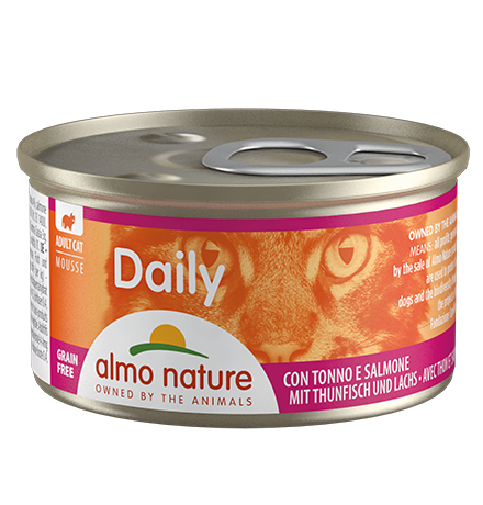 

Almo Nature Daily Menu Mousse Tuna & Salmon / Консервы Алмо Натюр для кошек Нежный мусс Меню с Тунцом и Лососем (цена за упаковку), Almo Nature Daily Menu Mousse Tuna & Salmon