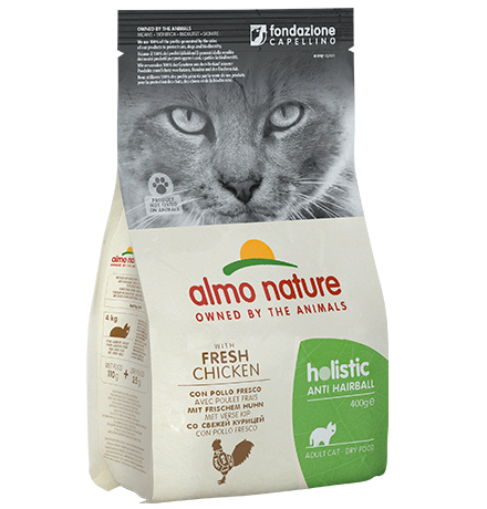 Almo Nature Functional Adult Anti-Hairball Chicken & Rice / Сухой корм Алмо Натюр для кошек Контроль вывода шерсти Курица и рис