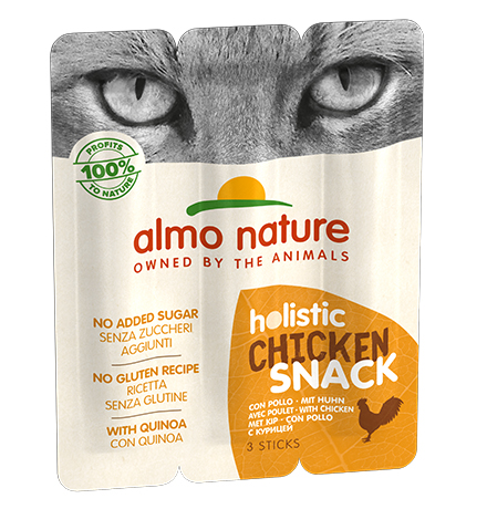 Almo Nature Azul Label Snack Chicken / Лакомство Алмо Натюр для кошек Колбаски Курица