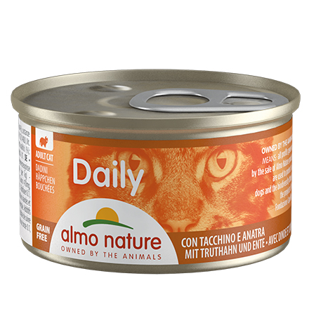 

Almo Nature Daily Menu Turkey & Duck / Консервы Алмо Натюр для кошек Меню с Индейкой и Уткой (цена за упаковку), Almo Nature Daily Menu Turkey & Duck