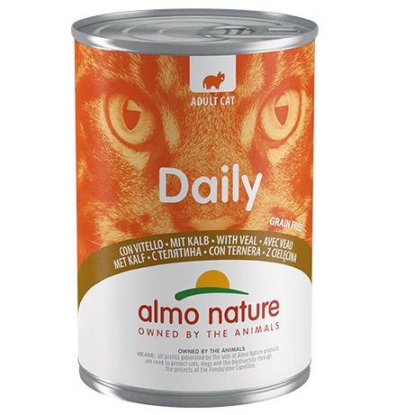 

Almo Nature Daily Menu Veal / Консервы Алмо Натюр для кошек Меню с Телятиной (цена за упаковку), Almo Nature Daily Menu Veal