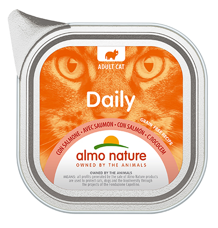 

Almo Nature Daily Menu Salmon / Паштет Алмо Натюр для кошек Меню с Лососем (цена за упаковку), Almo Nature Daily Menu Salmon