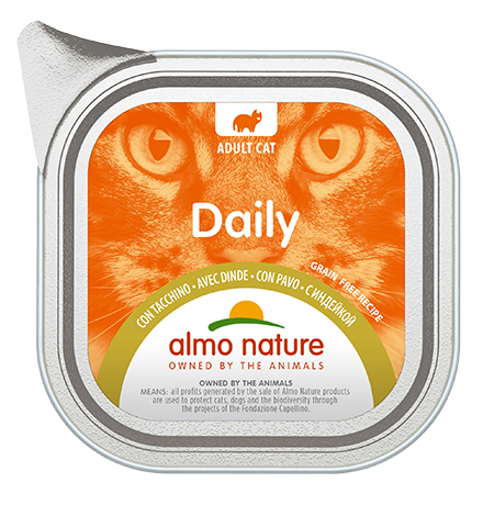 

Almo Nature Daily Menu Turkey / Паштет Алмо Натюр для кошек Меню с Индейкой (цена за упаковку), Almo Nature Daily Menu Turkey