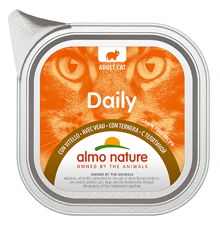 

Almo Nature Daily Menu Veal / Паштет Алмо Натюр для кошек Меню с Телятиной (цена за упаковку), Almo Nature Daily Menu Veal