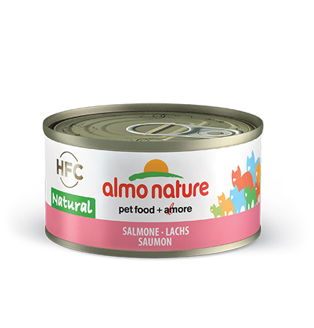 Almo Nature Legend HFC Adult Salmon / Консервы Алмо Натюр для кошек с Лососем (цена за упаковку)