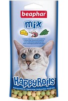 Beaphar Happy Rolls Mix / Лакомство Беафар для кошек с Креветками, Сыром и Кошачьей мятой