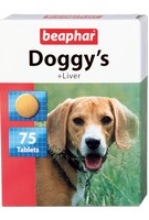 Beaphar Doggy's+Liver / Кормовая добавка Беафар для собак с Печенью (