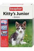 Beaphar Kitty's Junior +Biotine / Кормовая добавка Беафар для Котят Витаминированное лакомство с Биотином (