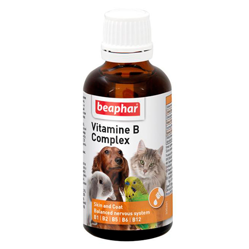 Beaphar Vitamine B Complex / Кормовая добавка Беафар Комплекс Витаминов группы В для Кошек, Собак, Птиц