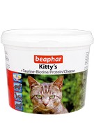 Beaphar Kitty's Mix +Taurin-Biotine/Fish/Cheese / Комплекс витаминов Беафар для кошек Таурин, Биотин, Протеин, Сыр