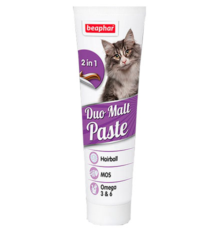 Beaphar Duo Malt Pasta Anti Hairball / Паста Беафар для кошек для Выведения шерсти из ЖКТ Двойного действия