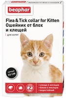Beaphar Flea&Tick collar for Kitten / Ошейник Беафар от Блох 6 месяцев и Клещей 6 месяцев для Котят 35 см 