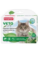 Купить Beaphar Veto Nature / Капли Беафар от Блох, Клещей и Комаров с экстрактом Маргозы для кошек за 990.00 ₽